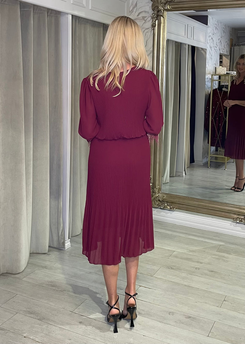 “Allison” Dress In Mulberry
