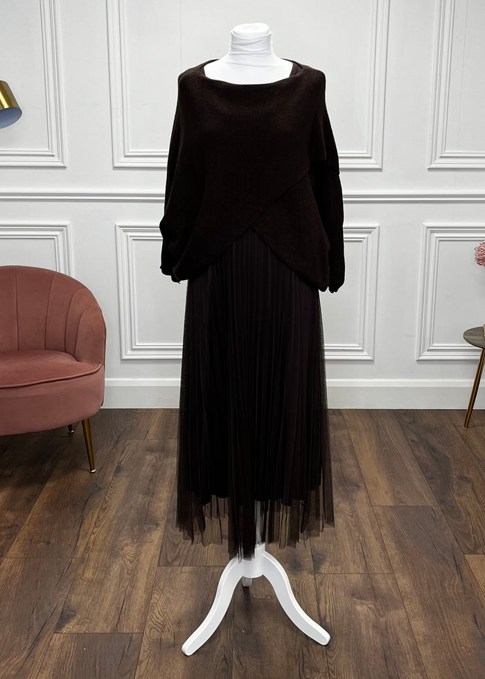 "Corey" Dress In Brown