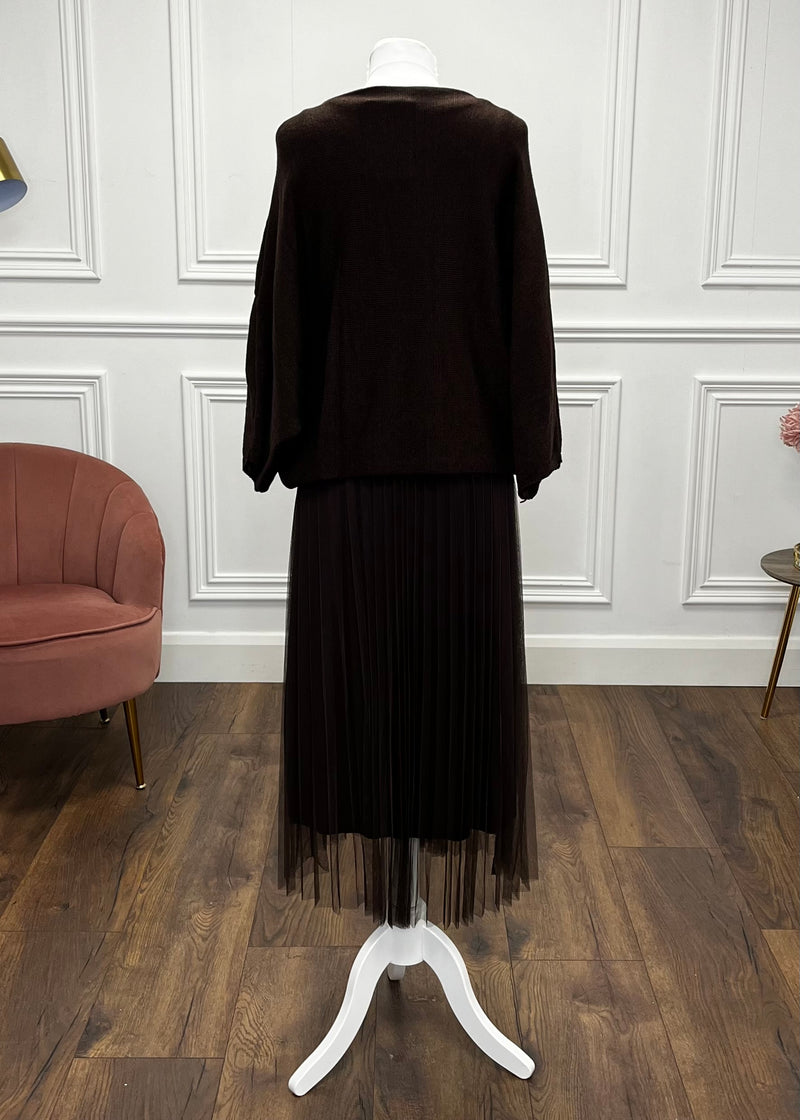 "Corey" Dress In Brown