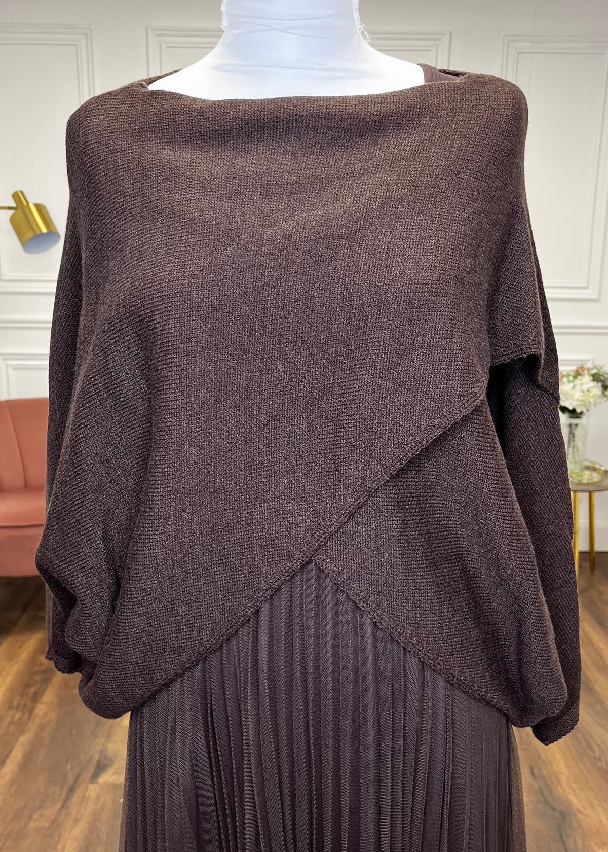 "Corey" Dress In Brown