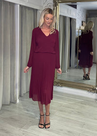 “Allison” Dress In Mulberry