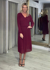 “Allison” Dress In Mulberry
