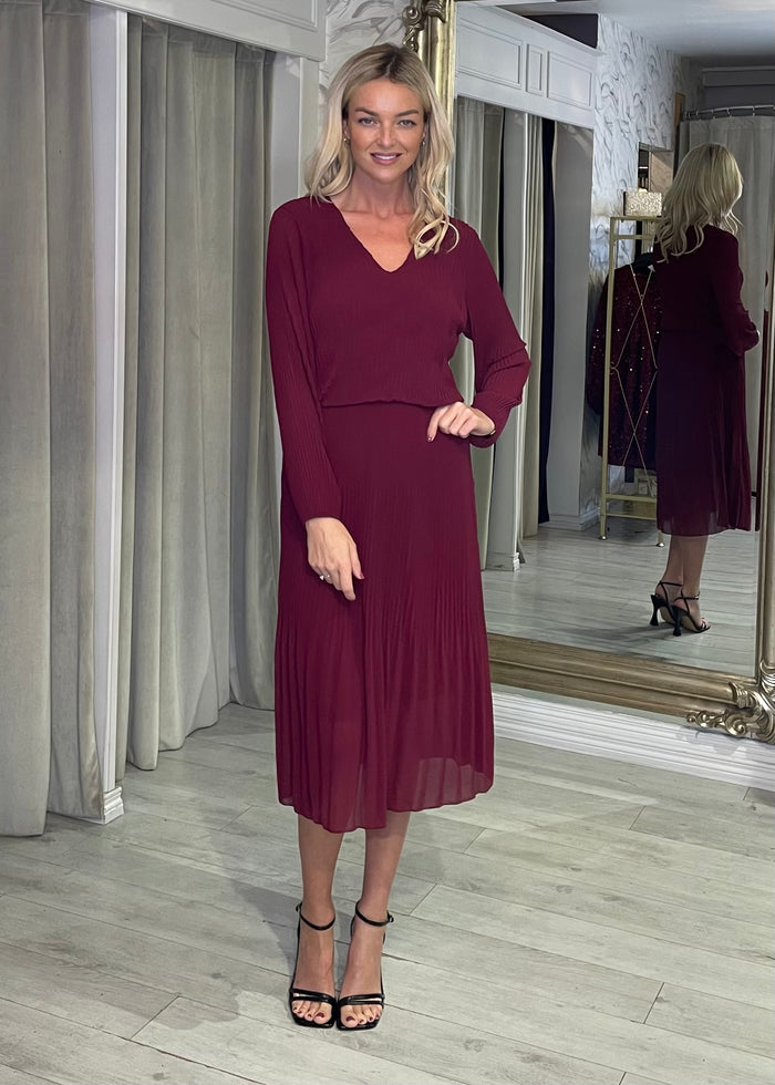 “Allison” Dress In Mulberry