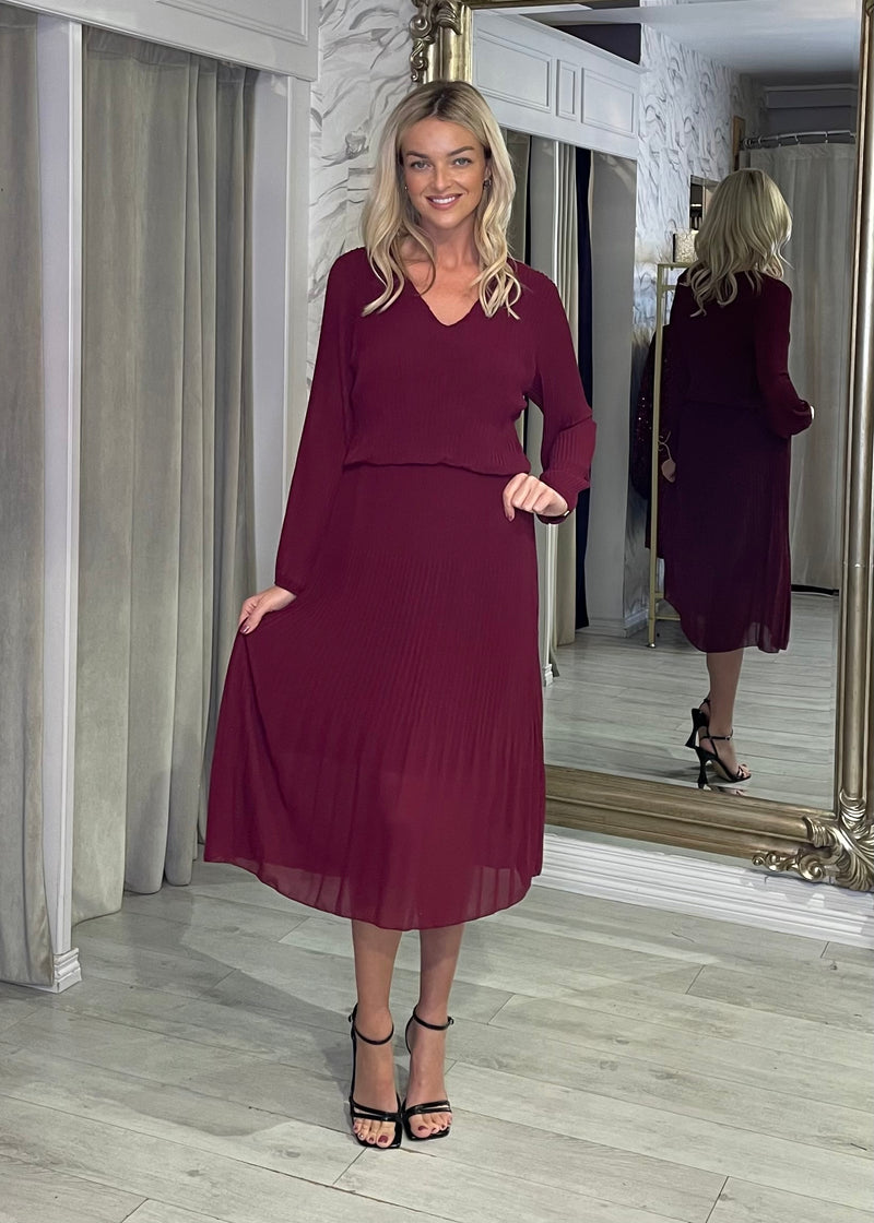 “Allison” Dress In Mulberry