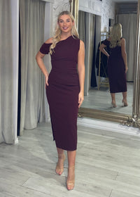 “Donna” Dress In Plum