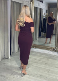 “Donna” Dress In Plum