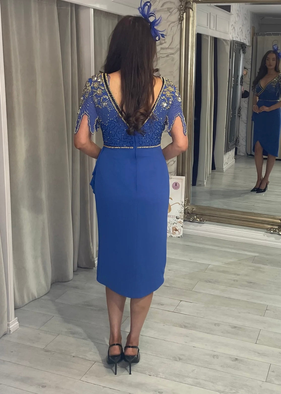 "Saffron" Dress In Blue