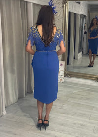 "Saffron" Dress In Blue