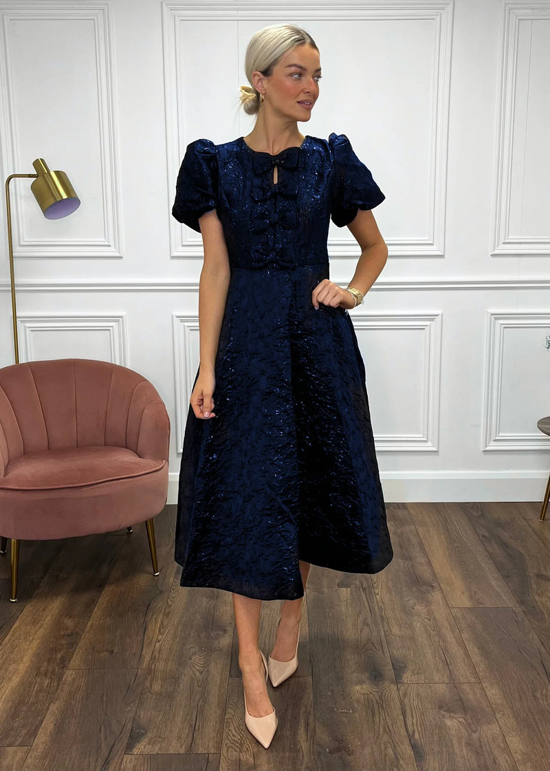 "Priya" Dress In Navy