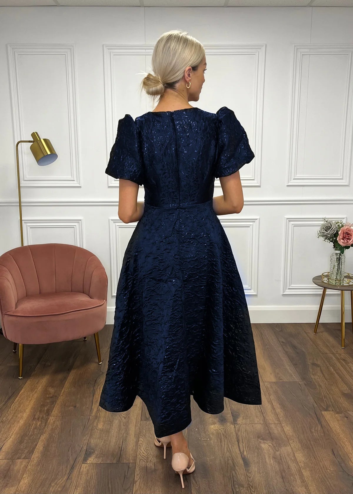 "Priya" Dress In Navy