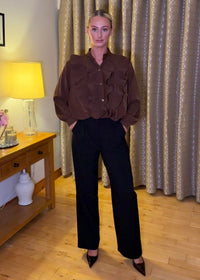 “Paris” Blouse In Brown