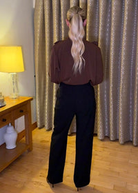 “Paris” Blouse In Brown
