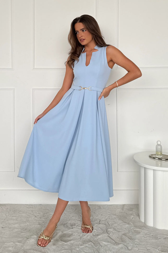 “Ameya” Dress In Sky Blue
