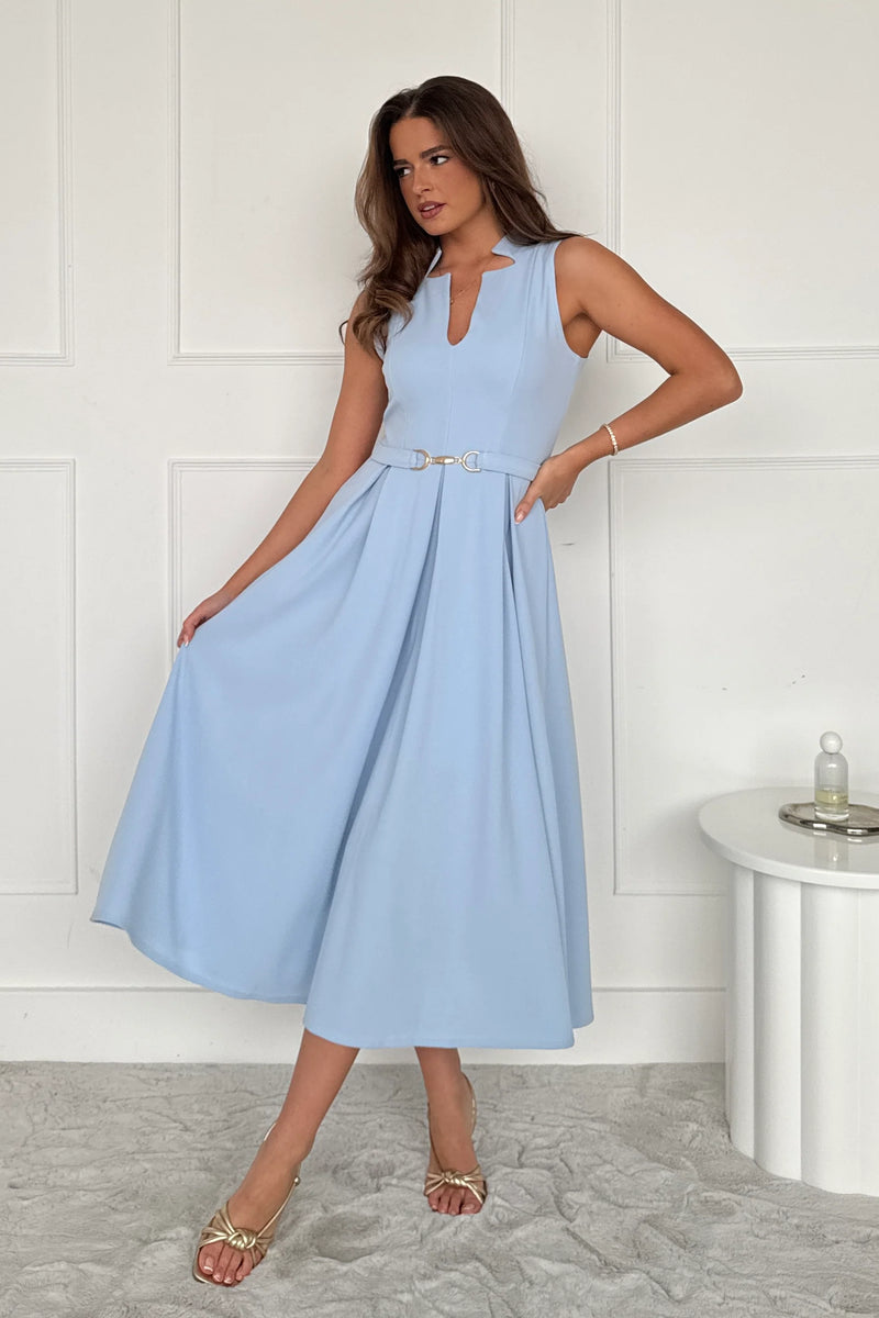 “Ameya” Dress In Sky Blue