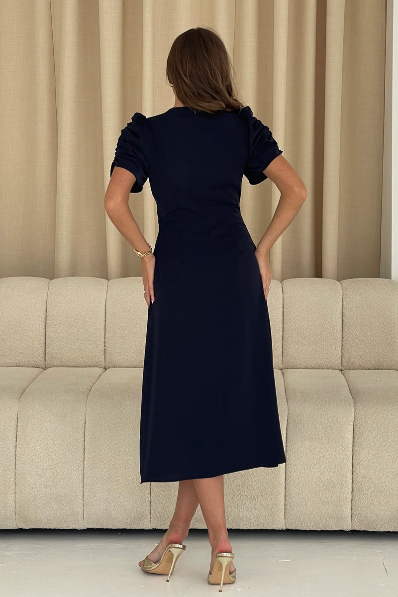“Aileen” Dress In Navy