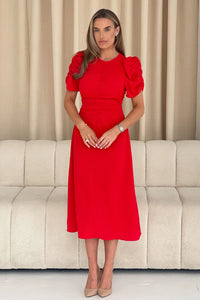 “Aileen” Dress In Red