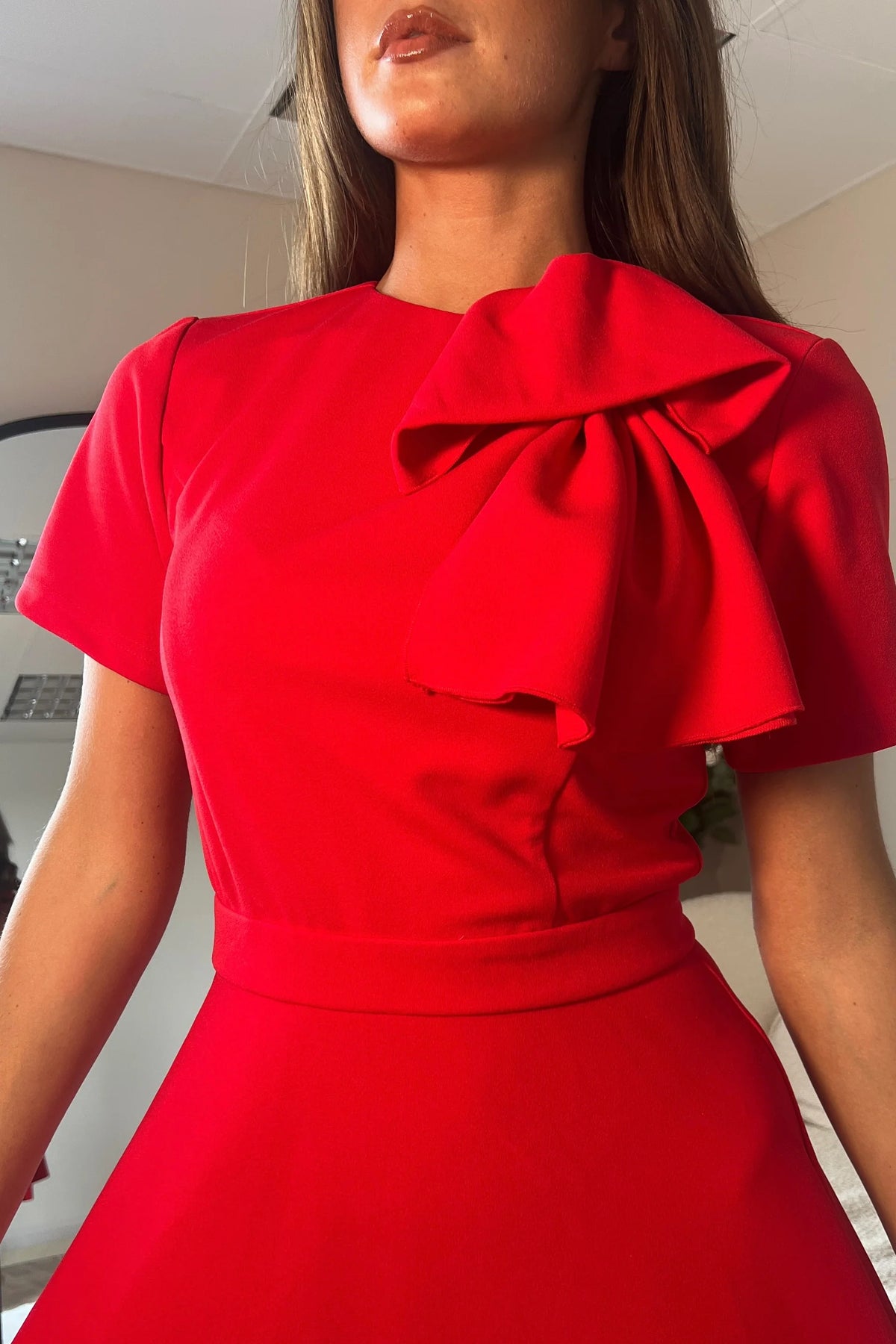 “Minta” Dress In Red
