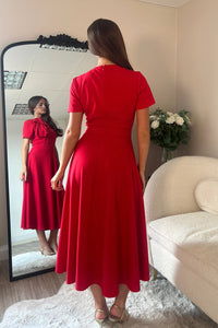 “Minta” Dress In Red
