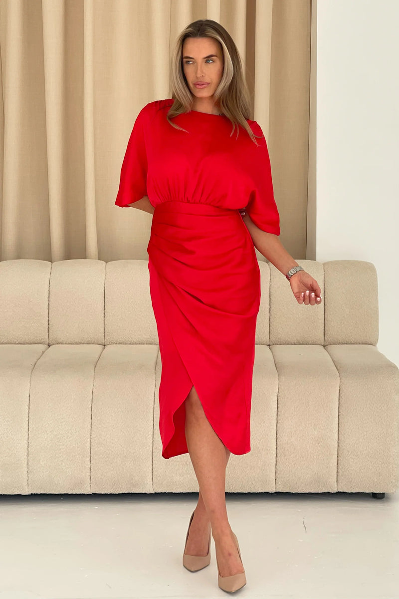 “Shelly” Dress In Red