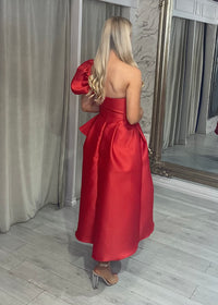 “Dana” Dress In Red