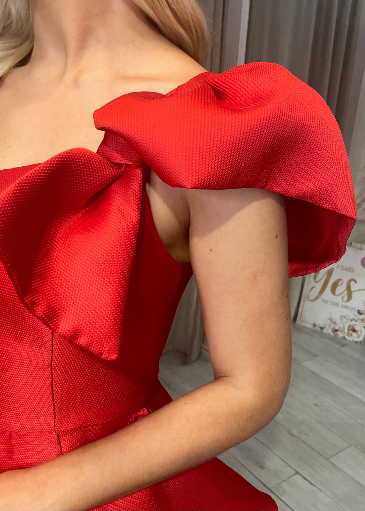 “Dana” Dress In Red