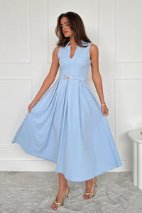 “Ameya” Dress In Sky Blue