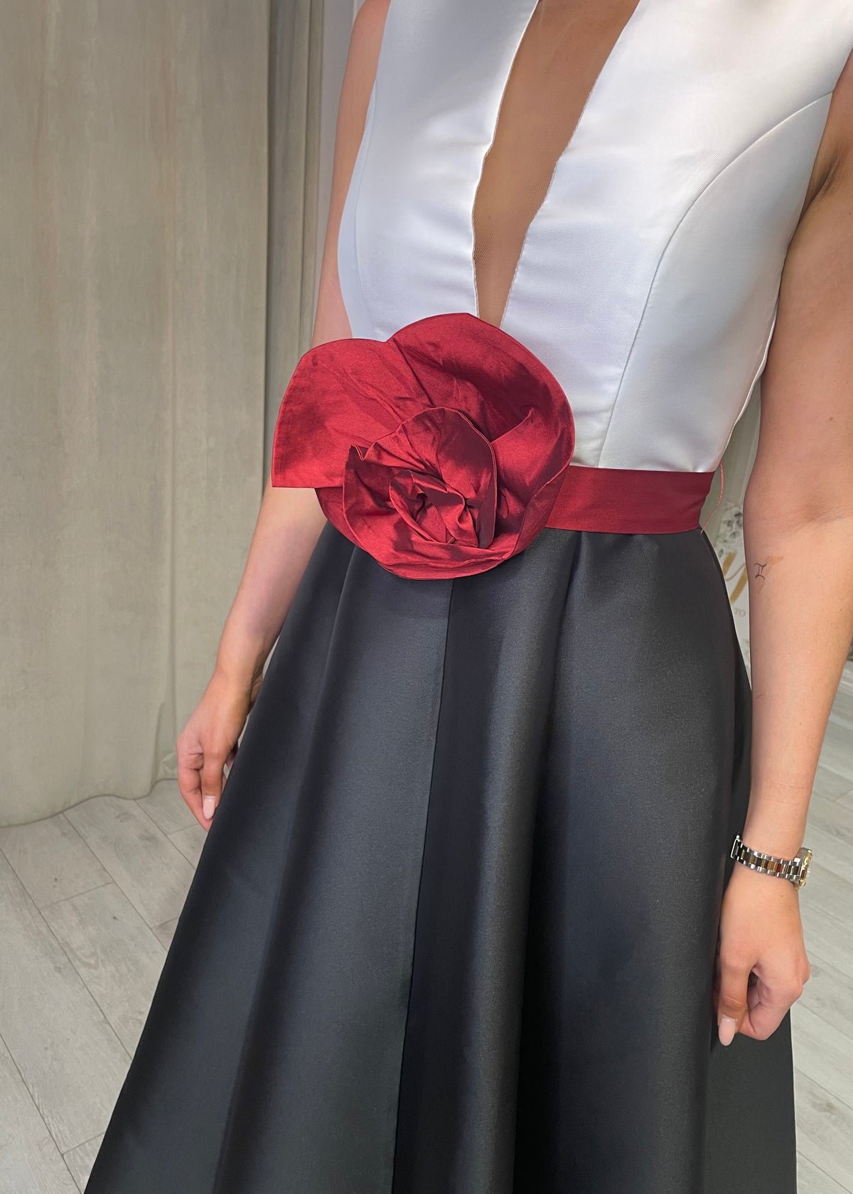 “Rosie” Dress In Monochrome