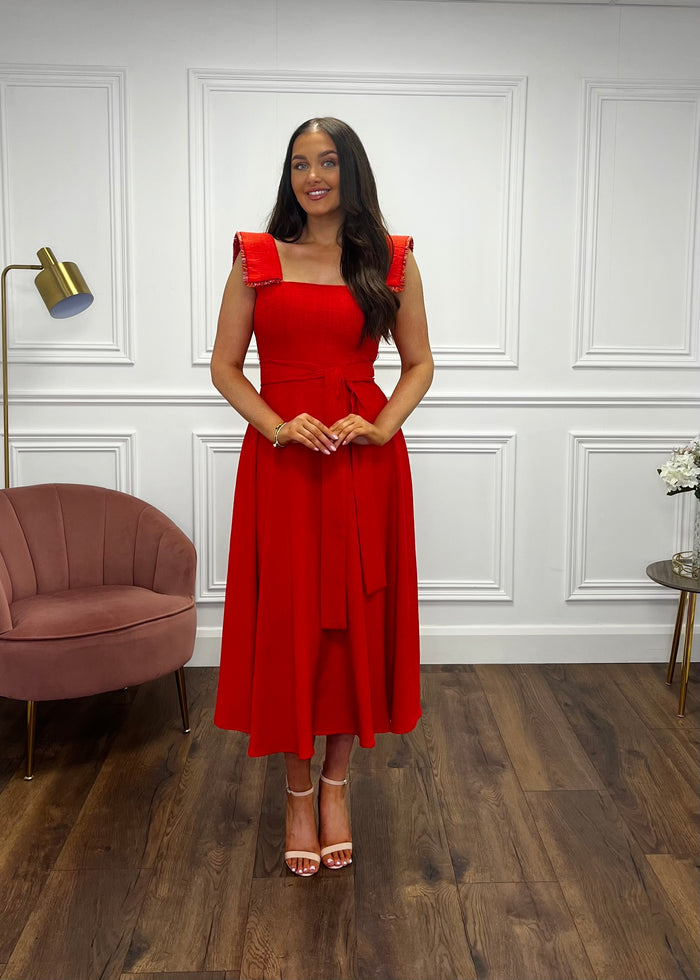 “Helena” Dress In Red
