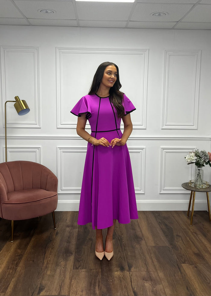 “Nessa” Dress is Magenta