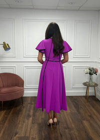 “Nessa” Dress is Magenta