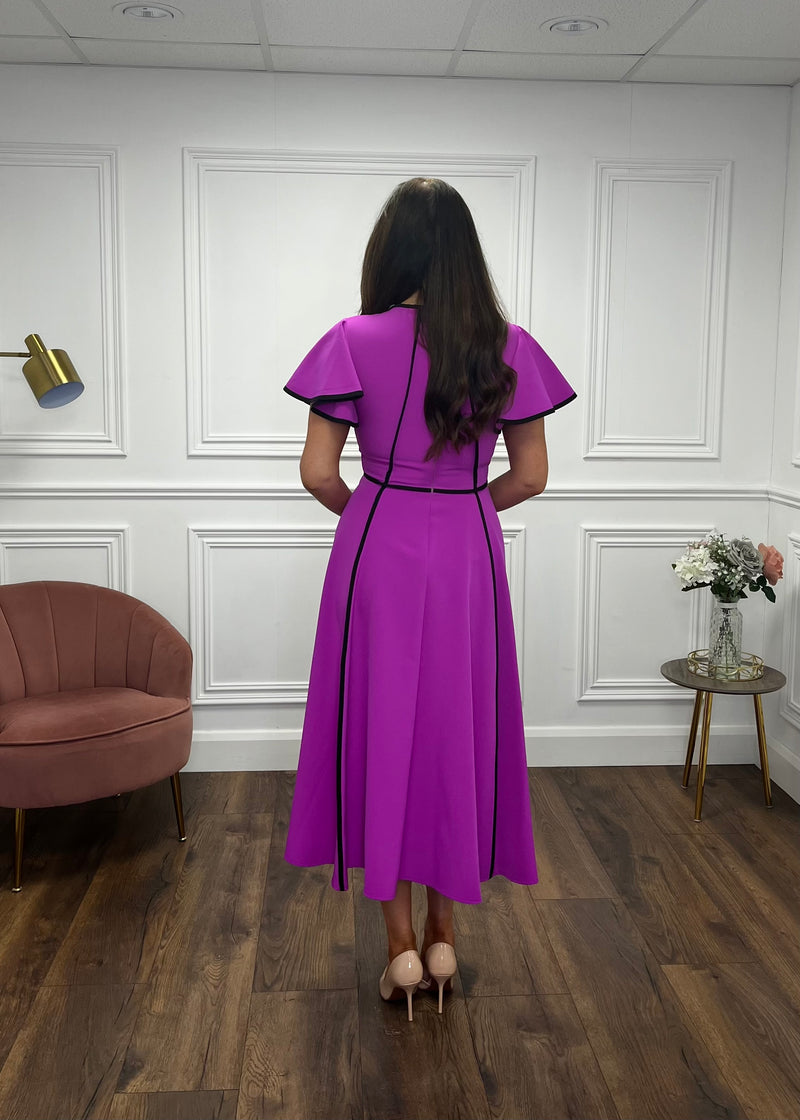 “Nessa” Dress is Magenta
