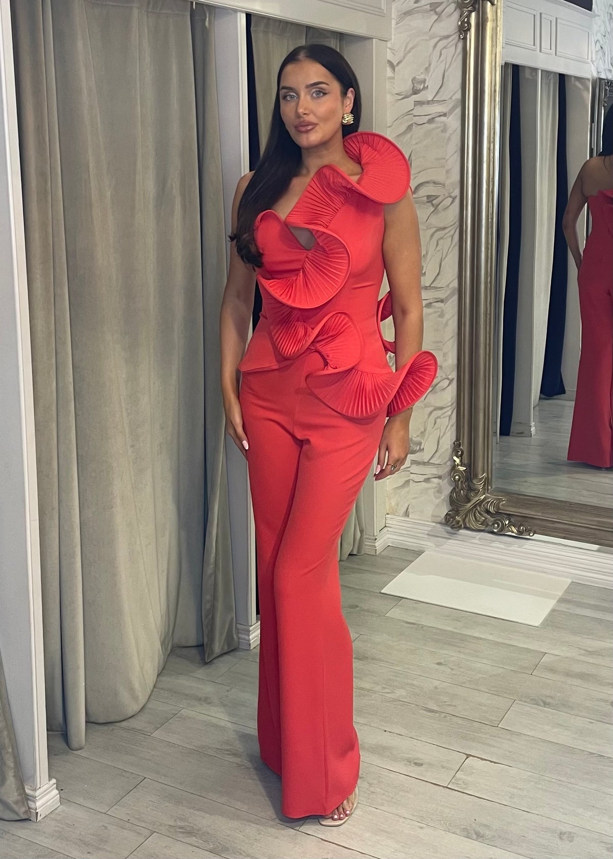 “Ashley” Two Piece in Coral