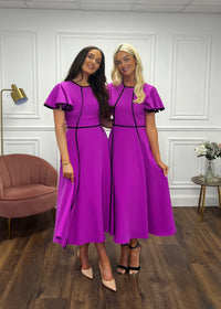 “Nessa” Dress is Magenta