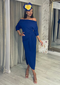 “Elsa” Dress In Royal Blue