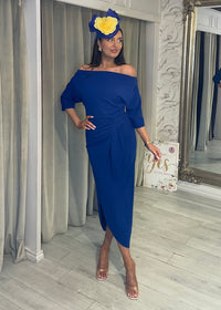 “Elsa” Dress In Royal Blue
