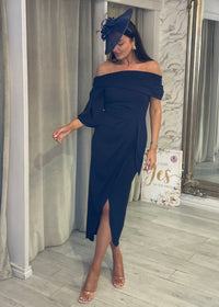 ”Freya” Dress In Navy