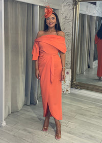 ”Freya” Dress In Coral