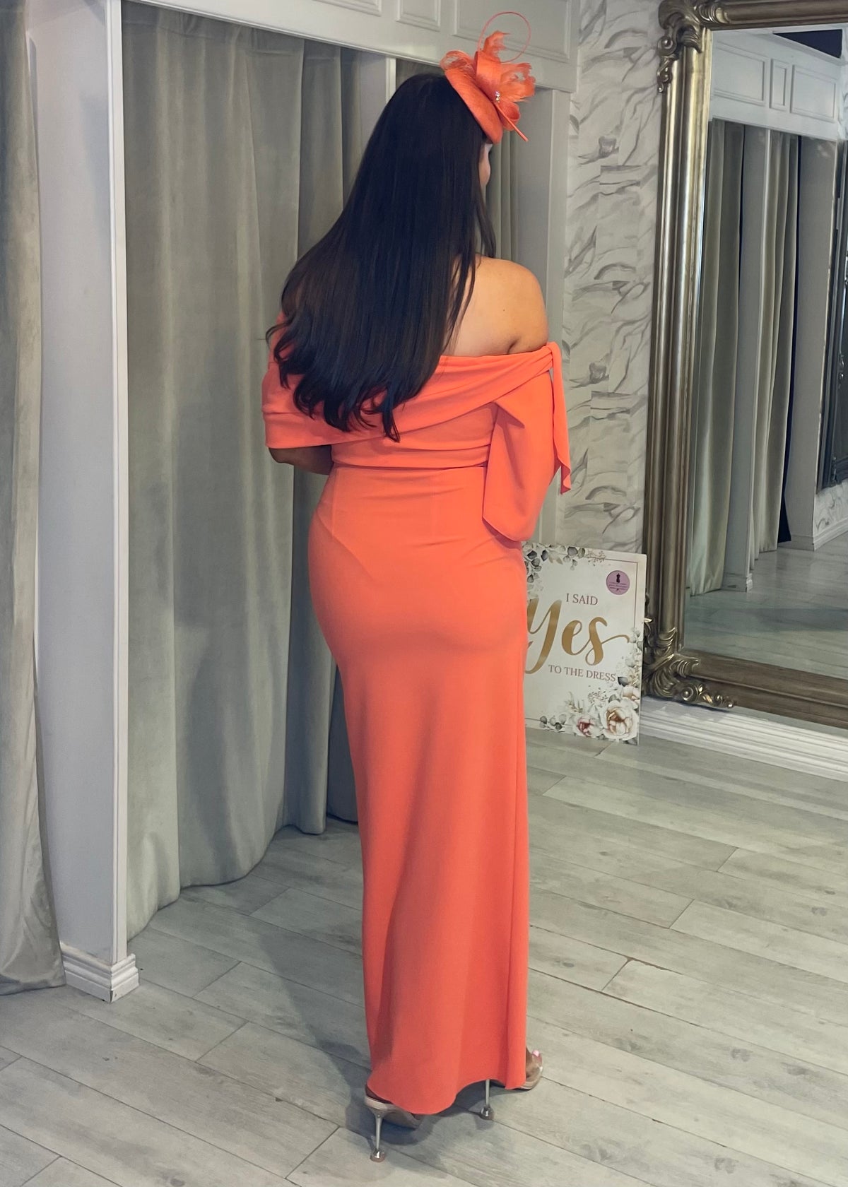 ”Freya” Dress In Coral