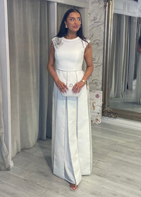 “Antonia” Two Piece in White