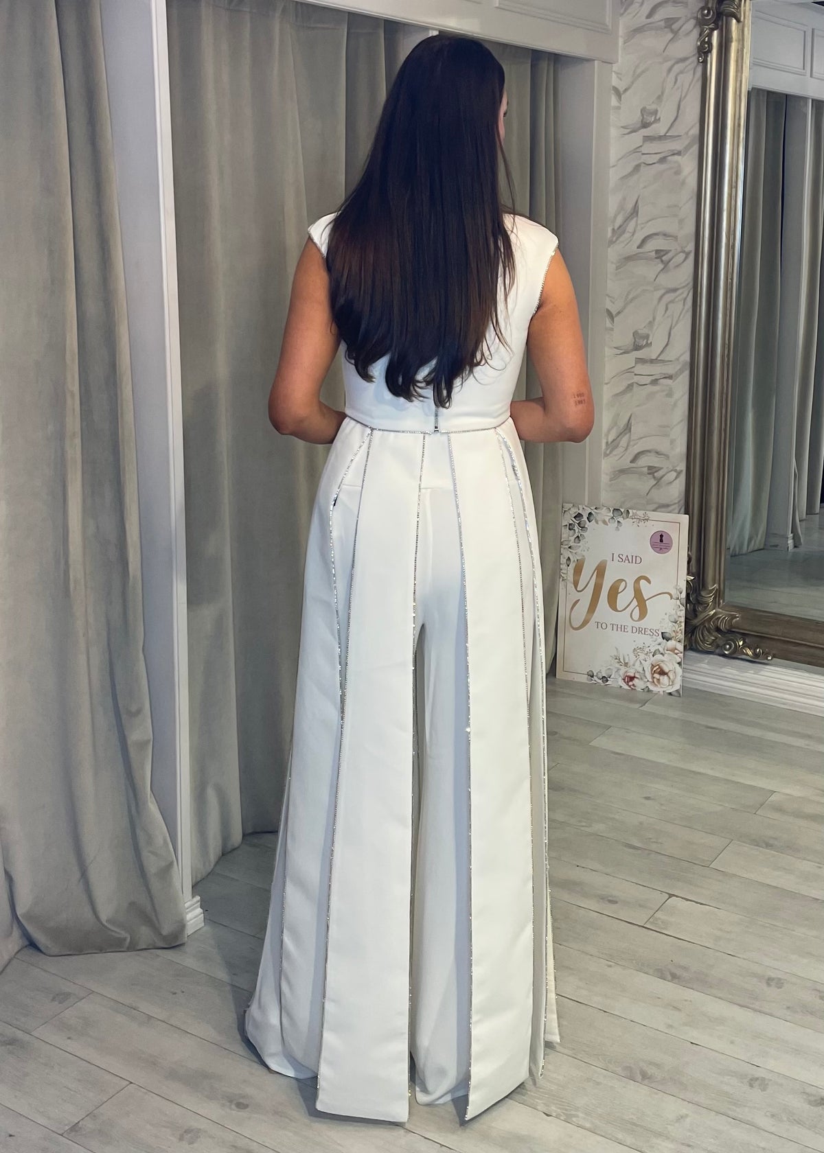 “Antonia” Two Piece in White