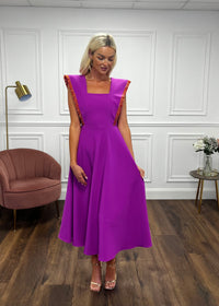 “Kelsie” Dress In Magenta
