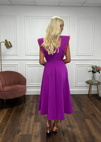 “Kelsie” Dress In Magenta