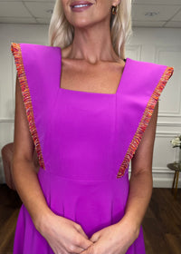 “Kelsie” Dress In Magenta