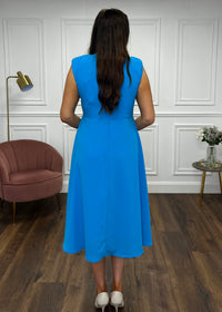 “Courtney” Dress In Turquoise