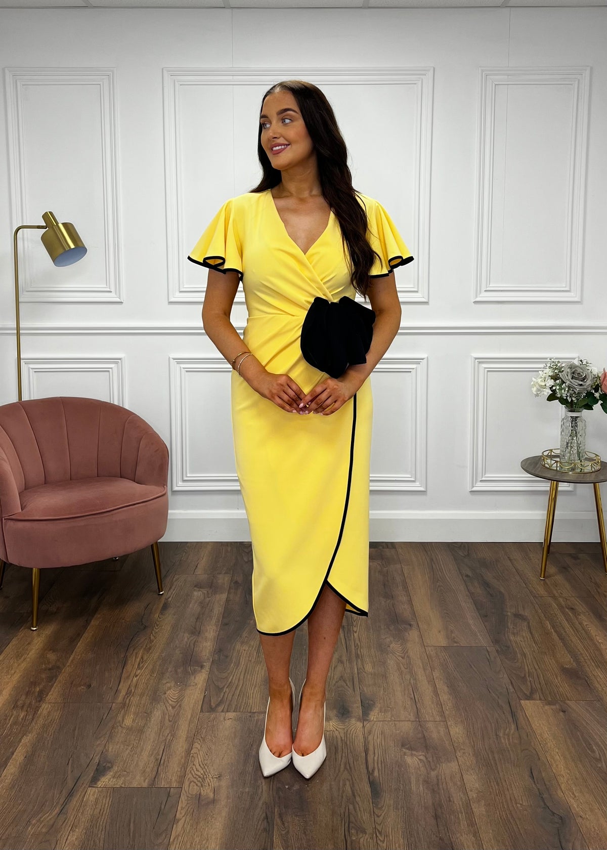 “Larissa” Dress In Yellow