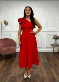 “Penelope” Dress In Red