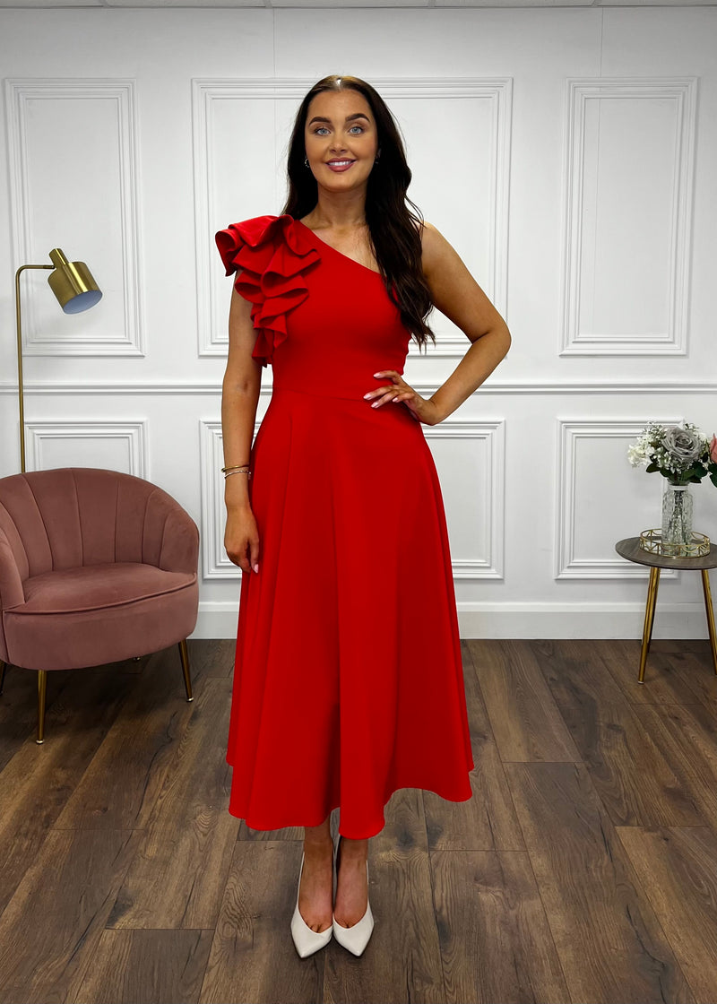 “Penelope” Dress In Red