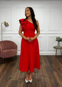 “Penelope” Dress In Red