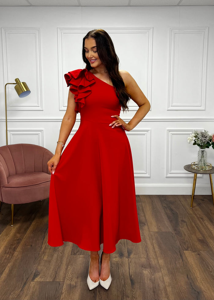 “Penelope” Dress In Red