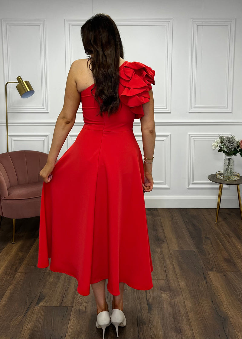 “Penelope” Dress In Red